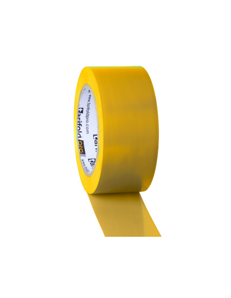 Cinta adhesiva tarifold para marcaje y señalizacion de suelo 33 mt x 50 mm color amarillo