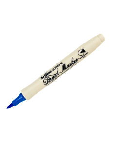 Rotulador artline supreme brush epfs pintura base de agua punta tipo pincel trazo fino azul ultramar 2