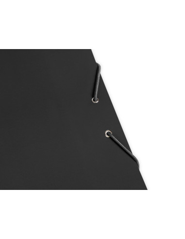 Carpeta liderpapel gomas folio 3 solapas carton plastificado color negro