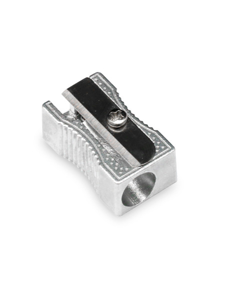 Sacapuntas q-connect metalico rectangular 1 uso