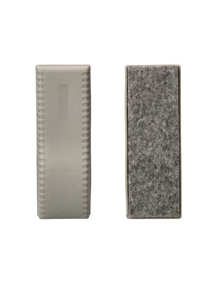 Borrador q-connect magnetico para pizarra blanca con recambio de fieltro reemplazable 15x5,5x4,5 cm