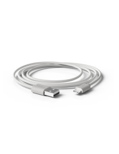 Cable groovy usb 2.0 a apple lightning longitud 1 metro color blanco 2