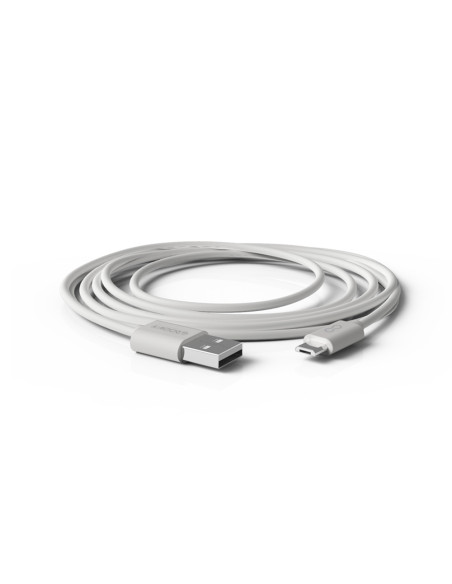 Cable groovy usb-a a micro usb longitud 2 mt color blanco