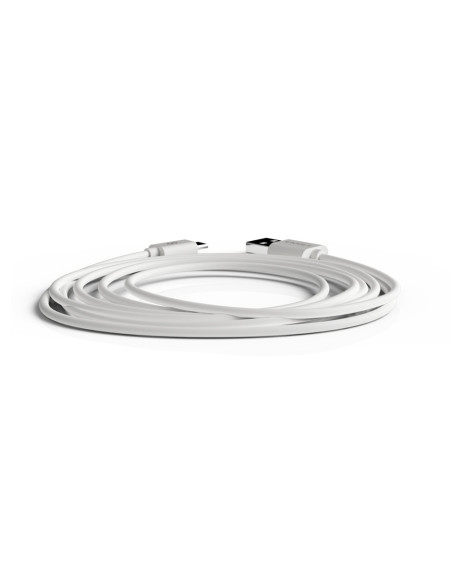 Cable groovy usb-a a micro usb longitud 2 mt color blanco