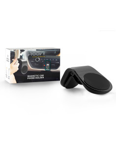 Soporte para movil groovy coche universal magnetico color gris oscuro