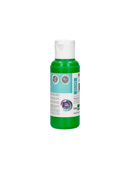 Pintura acrilica liderpapel bote de 80 ml verde