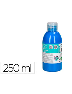 Pintura acrilica liderpapel bote de 250 ml cian