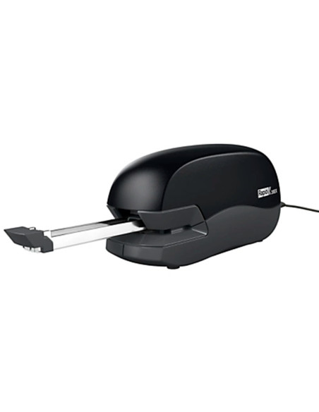 Grapadora rapid electrica 20ex fixativ capacidad de grapado 20 hojas usa grapas 24/6 y 26/6 color negro