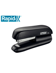 Grapadora rapid f5 mini plastico capacidad de grapado 10 hojas usa grapas n 10 color negro