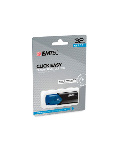 Memoria emtec usb 3.2 click easy 32 gb azul