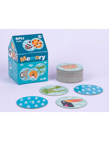 Juego apli didactico memory casita safari