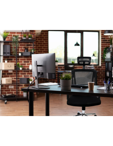 Silla giratoria q-connect ergonomica respaldo alto y reposacabeza ajustable en altura 1180+100x630x625 mm