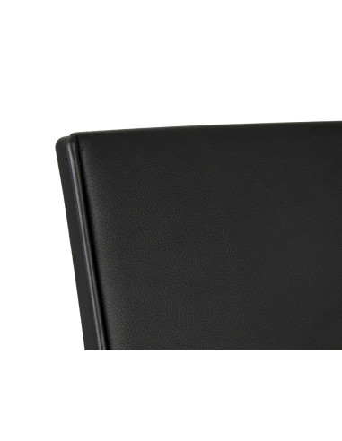 Silla giratoria q-connect respaldo medio de similpiel regulable en altura 980+100x630x625 mm color negro