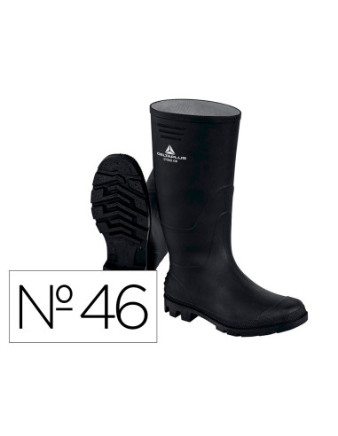 Botas deltaplus de seguridad stone pvc negro suela de tacos talla 46
