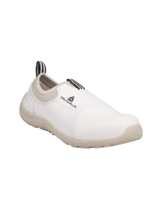 Zapatos de seguridad deltaplus microfibra pu suela pu mono-densidad color blanco talla 40 2
