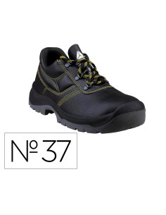 Zapatos de seguridad deltaplus piel crupon pigmentada suela pu bi densidad color negro talla 37