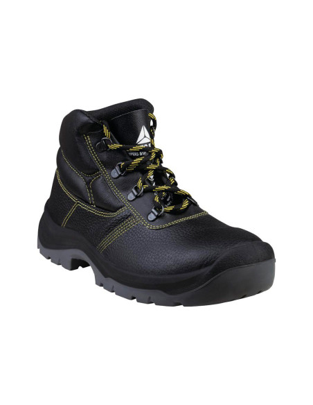 Botas deltaplus de seguridad piel crupon pigmentada suela pu bi-densidad color negro talla 42