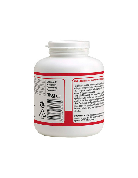 Pegamento cola vinilica pritt blanca bote de 1000 gr