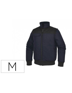 Chaleco deltaplus multibolsillos con cremallera y mangas desmontables 80% poliester 20% algodon talla m