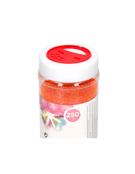 Purpurina liderpapel fantasia color metalico naranja pastel bote de 250 gr