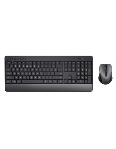 Set teclado + raton trust trezo inalambrico eco usb micro color negro