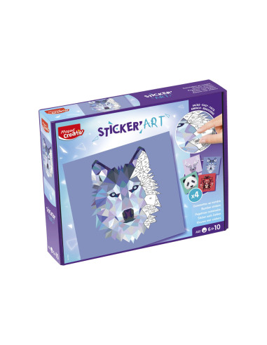 Juego maped creativo sticker'art pegatinas al numero