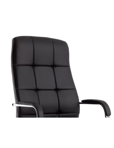 Silla q-connect direccion piav e simil piel base metalica alt max 1250 anc 610 prof 700 mm ruedas premium color negro
