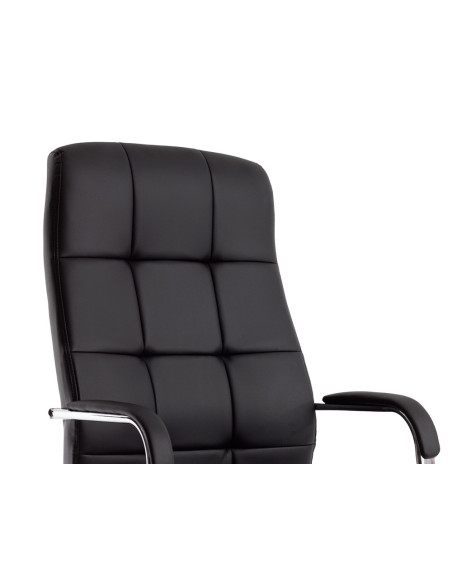 Silla q-connect direccion piav e simil piel base metalica alt max 1250 anc 610 prof 700 mm ruedas premium color negro