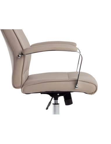 Silla q-connect direccion mode na simil piel base metalica alt max 1210 anc 630 prof 650 mm ruedas premium color gris