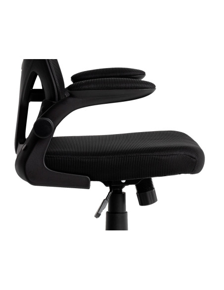 Silla q-connect ergonomica pal ermo malla base nylon alt max 1300 anc 610 prof 600 ruedas premium color negro