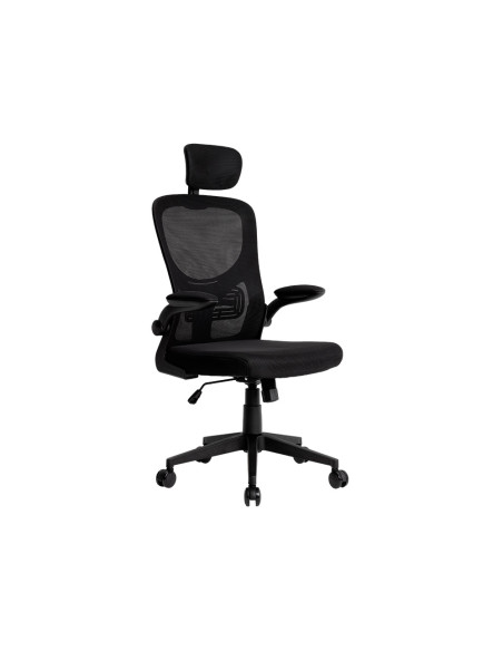 Silla q-connect ergonomica pal ermo malla base nylon alt max 1300 anc 610 prof 600 ruedas premium color negro