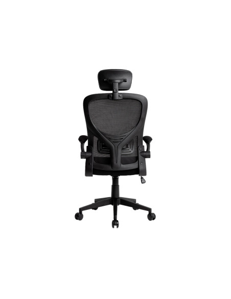 Silla q-connect ergonomica pal ermo malla base nylon alt max 1300 anc 610 prof 600 ruedas premium color negro