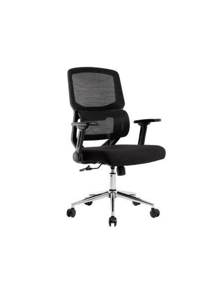 Silla q-connect oficina lucca malla base metalica alt max 1090 anc 700 prof 650 ruedas premium color negro