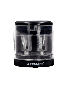 Sacapuntas q-connect kf14568 electrico de sobremesa cable usb/4 pilas aa afila cuchilla diametros de 6 a 12mm dos usos 2