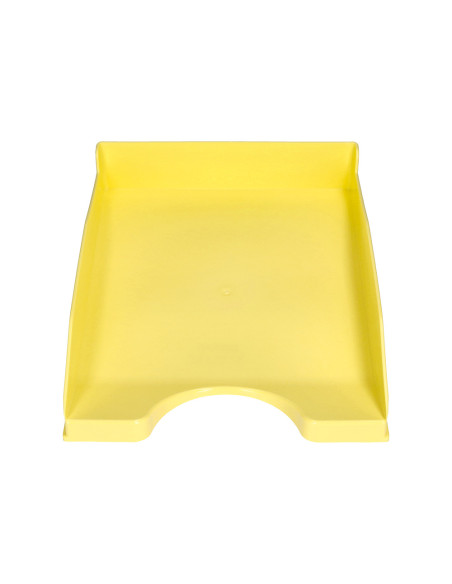 Bandeja sobremesa plastico q-connect amarillo pastel opaco 240x70x340mm