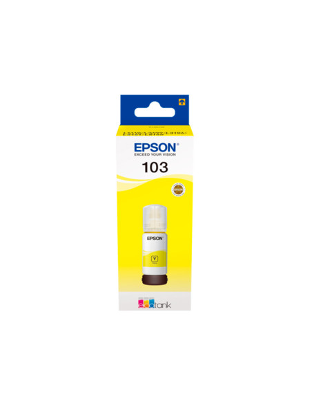 Tinta epson ecotank 103 l3110/3150/3151/5190 amarillo botella de 65 ml
