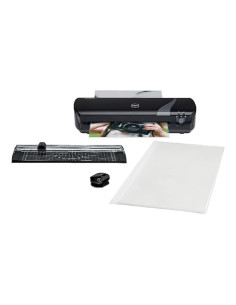 Set plastificadora + cizalla rodillo + redondeador de esquinas gbc inspire+ din a4 craft negro