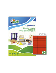 Etiqueta adhesiva tico rojo fl uorescenteses permanente fsc laser/inkjet/fotocopia 70x36 mmcaja de 1680 unidades 2