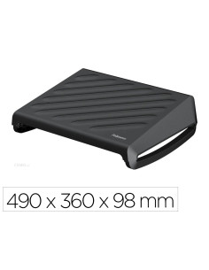 Reposapies fellowes breyta 3 ajustes de altura 100% reciclable 490x360x98 mm color negro