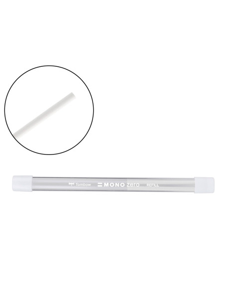 Repuesto portagomas tombow mono zero redondo 2,3 mm diametro tubo con 2 unidades