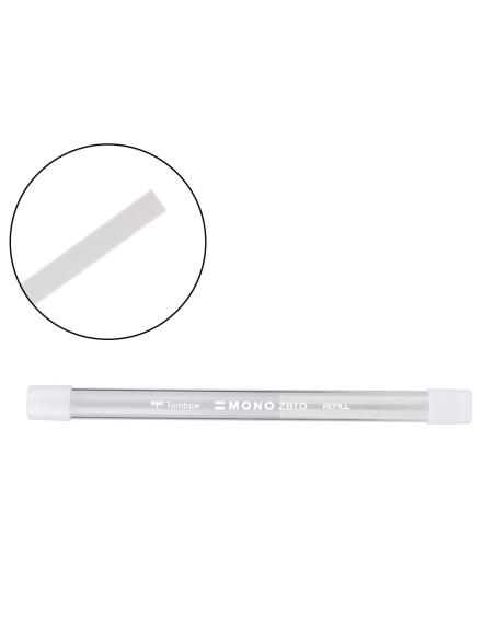 Repuesto portagomas tombow mono zero rectangular 2,5 x 5 mm tubo con 2 unidades