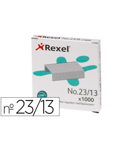 Grapas rexel 23/13 acero caja 1000 unidades