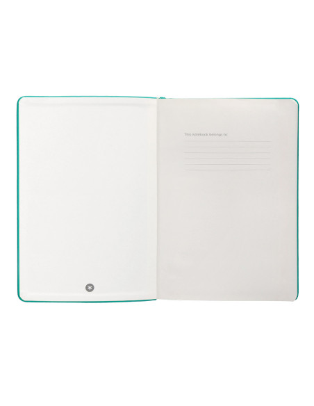 Cuaderno con gomilla antartik notes tapa dura a5 hojas puntos turquesa 100 hojas 80 gr fsc