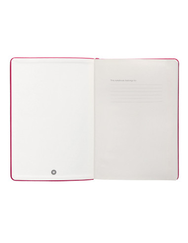 Cuaderno con gomilla antartik notes tapa dura a5 hojas rayas burdeos 100 hojas 80 gr fsc