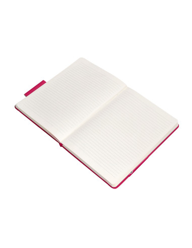 Cuaderno con gomilla antartik notes tapa dura a5 hojas rayas burdeos 100 hojas 80 gr fsc