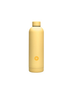 Botella portaliquidos antartik isotermica acero inoxidable libre de bpa color amarillo 750 ml