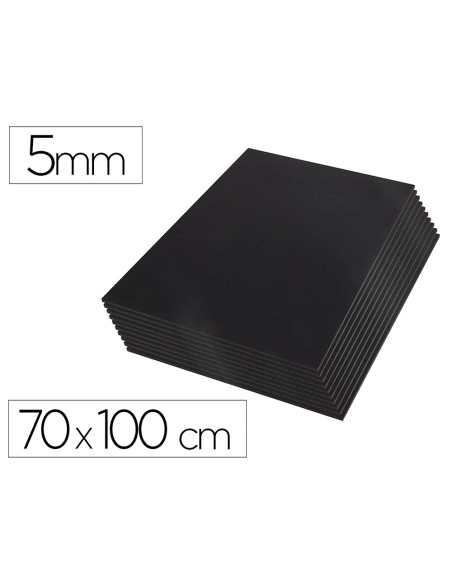 Carton pluma liderpapel negro doble cara 70x100cm espesor 5 mm