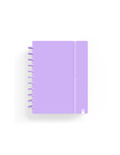 Cuaderno carchivo ingeniox foam a5 80h cuadricula malva pastel