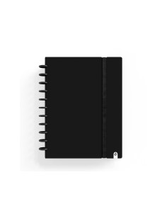 Cuaderno carchivo ingeniox foam a5 80h cuadricula negro