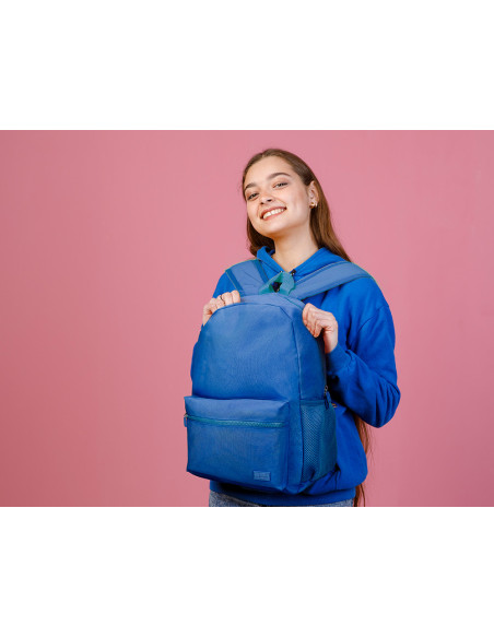 Cartera liderpapel mochila bol sillo lateral elastico color azul marino 400x125x300